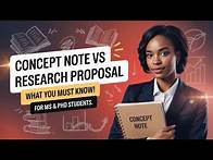 Video thumbnail for What's the Difference Between Concept Note and Research Proposal?