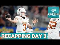 Video thumbnail for Quinn Ewers, Ollie Gordon II Headline Miami Dolphins Late-Round Selections In 2025 NFL Draft