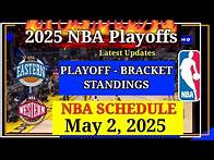 Video thumbnail for NBA STANDINGS TODAY as of May 2, 2025 | NBA Playoffs 2025 | NBA SCHEDULE May 3, 2025#basketballscore