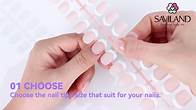Video thumbnail for Saviland SSProTip X™ French Gel X Nail Kit: Extra Short Square French Press On Nail Tip with Solid Extend Glue & Fast-Spray Remover & Builder Nail Gel Natural Look for Beginner