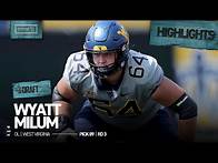 Video thumbnail for OL Wyatt Milum Highlights | 2025 NFL Draft | Jacksonville Jaguars