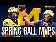 Video thumbnail for Michigan SPRING BALL SUPERLATIVES, Mason Graham pranked, hoops conference schedule & more