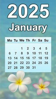 Video thumbnail for January 2025 Calendar