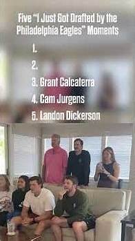 Video thumbnail for Can't wait to see how our 2025 NFL Draft picks react to becoming an Eagle #shorts