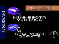 Video thumbnail for Tecmo Super Bowl (NES) Playthrough - Divisional Playoffs Minnesota Vikings vs New York Giants