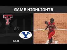 Video thumbnail for Texas Tech vs. BYU (5.3.25) Highlights | 2025 Big 12 Softball