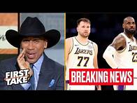 Video thumbnail for FIRST TAKE | Stephen A. latest update on Luka Doncic and LeBron futures after Playoff exit