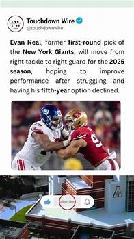 Video thumbnail for Evan Neal Switches! 🔄 Giants Hope for Comeback! 🏈 #Giants #NFLDraft2025 #Shorts