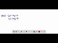 Video thumbnail for For the following exercises, solve the systems of linear and nonlinear equations using substitution…