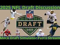 Video thumbnail for 2025 NFL Seattle Seahawks Mock Draft Simulator Party Livestream