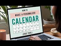 Video thumbnail for How to Make a Personalized Calendar Using Canva (Free Tool