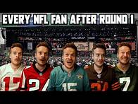 Video thumbnail for Every NFL Fan's Reaction to Round 1 of the 2025 NFL Draft