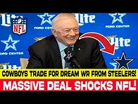 Video thumbnail for BREAKING:Cowboys Land Dream Wide Receiver in Massive Trade with Steelers NFL Shaken by Millionaire