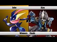 Video thumbnail for SBY Spring 2025 Arcadian - John (Greninja) vs. Ajay (Wolf) - Ultimate Winners Finals
