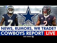 Video thumbnail for Dallas Cowboys Rumors LIVE, Trevon Diggs, Rookie Minicamp News & WR Trade Targets Ft. DJ Moore