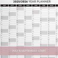 Video thumbnail for 2025 2026 Academic Large Wall Calendar | Mid Year Calendar | School Calendar | July September Yearly Start | One page Printable Calendar