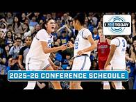 Video thumbnail for 2025-26 Women's Basketball Schedules Released; Kirk Ferentz & Jedd Fisch Stop By | B1G Today