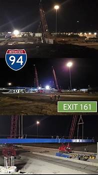 Video thumbnail for Interstate 94 Exit 161 Girder Placement