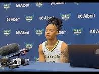 Video thumbnail for Dallas Wings Media Day 2025: Aziaha James on Rookie Mindset, Paige Bueckers, and WNBA Vets Lessons