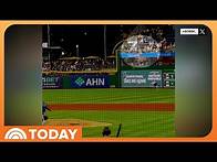 Video thumbnail for Fan hospitalized after falling from stands at Pirates-Cubs game