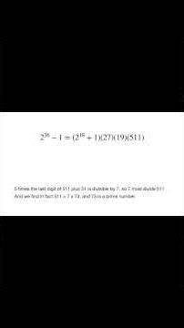 Video thumbnail for Can you factor this HUGE number into a product of primes ?