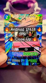 Video thumbnail for 🔥 Android 17-18 SPR 🔥 Close Up #dragonball #dbz #tradingcards #android17 #youtube #anime #shorts