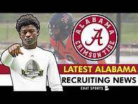 Video thumbnail for Alabama Football Recruiting Rumors On 2026 Targets Anthony Jones, Nick Abrams and Cincere Johnson