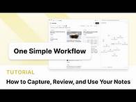 Video thumbnail for How to Capture, Review, and Use Your Notes
