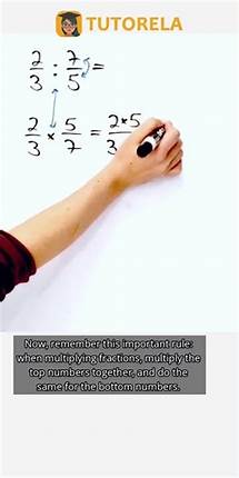 Video thumbnail for Divide Fractions: 2/3 ÷ 7/5 Step-by-Step Solution #Math #OperationsWithFractions