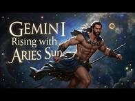 Video thumbnail for 🔥Gemini Rising 2025 ♊️ Aries Sun: Ignite Your Masculine Power! 💪 | ASTRALX