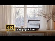 Video thumbnail for Cozy Winter Work Desk Aesthetic Free Commercial Use Background