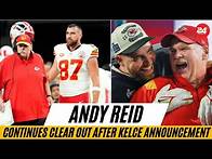 Video thumbnail for Kansas City Chiefs coach Andy Reid continues clear out after Travis Kelce announcement