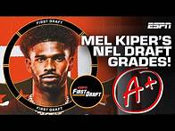 Video thumbnail for ✏️MEL KIPER'S 2025 NFL DRAFT GRADES🖍️ w/Field Yates & Greeny! | First Draft🏈