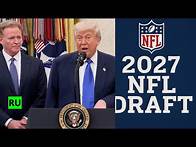 Video thumbnail for NFL’s 2027 Draft Will Be in Washington, Trump AnnouncesSupport Us #nfl2027