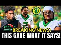 Video thumbnail for BREAKING NEWS: OREGON SURPRISES FANS WITH THIS REVELATION! NEWS OREGON DUCKS FOOTBALL
