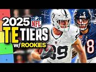 Video thumbnail for Updated 2025 Fantasy Football TE Rankings (Top 24)