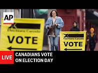 Video thumbnail for Canada election LIVE: Voting begins at polls in Toronto