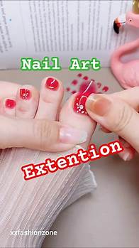 Video thumbnail for Nail Extension + Art 💅✨ | Party Wear Look for Girls & Women 2025🔥New style Invention🙏S-135 #shorts