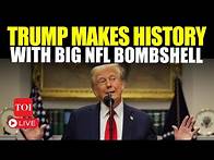 Video thumbnail for LIVE | Trump’s BIG NFL Announcement, Drops Bombshell From Washington, DC | NFL Draft Pick LIVE