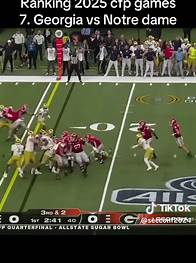 Video thumbnail for Ranking 2025 CFP Games: Georgia vs Notre Dame Showdown
