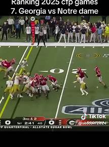 Video thumbnail for Ranking 2025 CFP Games: Georgia vs Notre Dame Showdown