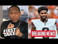 Video thumbnail for FIRST TAKE | "He will have his best rookie season ever" - Stephen A. on Browns draft Shedeur Sanders