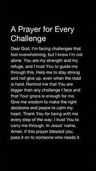 Video thumbnail for A prayer for every challenge