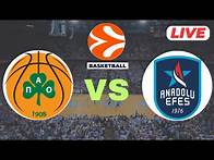 Video thumbnail for 🔴LIVE : Anadolu Efes vs Panathinaikos | Quater Final | EuroLeague Basketball Live SCOREBOARD