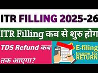 Video thumbnail for ITR Filling FY 2024-2025 Kab Suru hogi ? Income Tax Refund kab tak Aayega?​⁠@CHARTEREDKNOWLEDGE