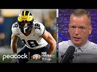 Video thumbnail for Bears surprise by drafting Colston Loveland over Tyler Warren | Pro Football Talk | NFL on NBC
