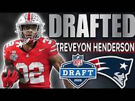 Video thumbnail for Patriots Draft RB Treveyon Henderson in 2025 NFL Draft! | Reaction + Analysis