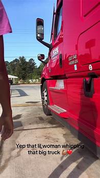 Video thumbnail for Humorous Reactions to Women Driving Big Trucks