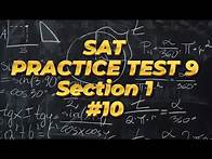 Video thumbnail for SAT Practice Test 9 Math Section 1 Question 10. Circle K has a radius of 4 millimeters