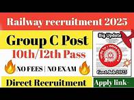 Video thumbnail for Railway group d recruitment 2025 | lastest govt job vacancy | 10th pass govt job vacancy 2025